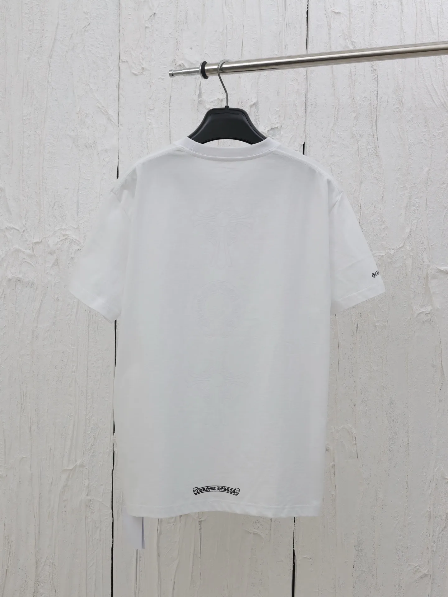 🅿️280 Chrome Hearts*/Chrome Hearts 25 new pocket horseshoe print short-sleeved T-shirt. The fabric is made of 26-woven 200g cotton, and the printing is hand-printed with glue. Customized accessories Size: S/M/L